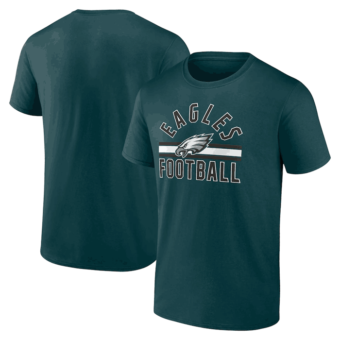 Men's Philadelphia Eagles Green Arch Stripe T-Shirt